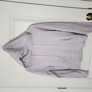 Athleta lightweight sweatshirt hoodie kangaroo pouch lilac purple size small